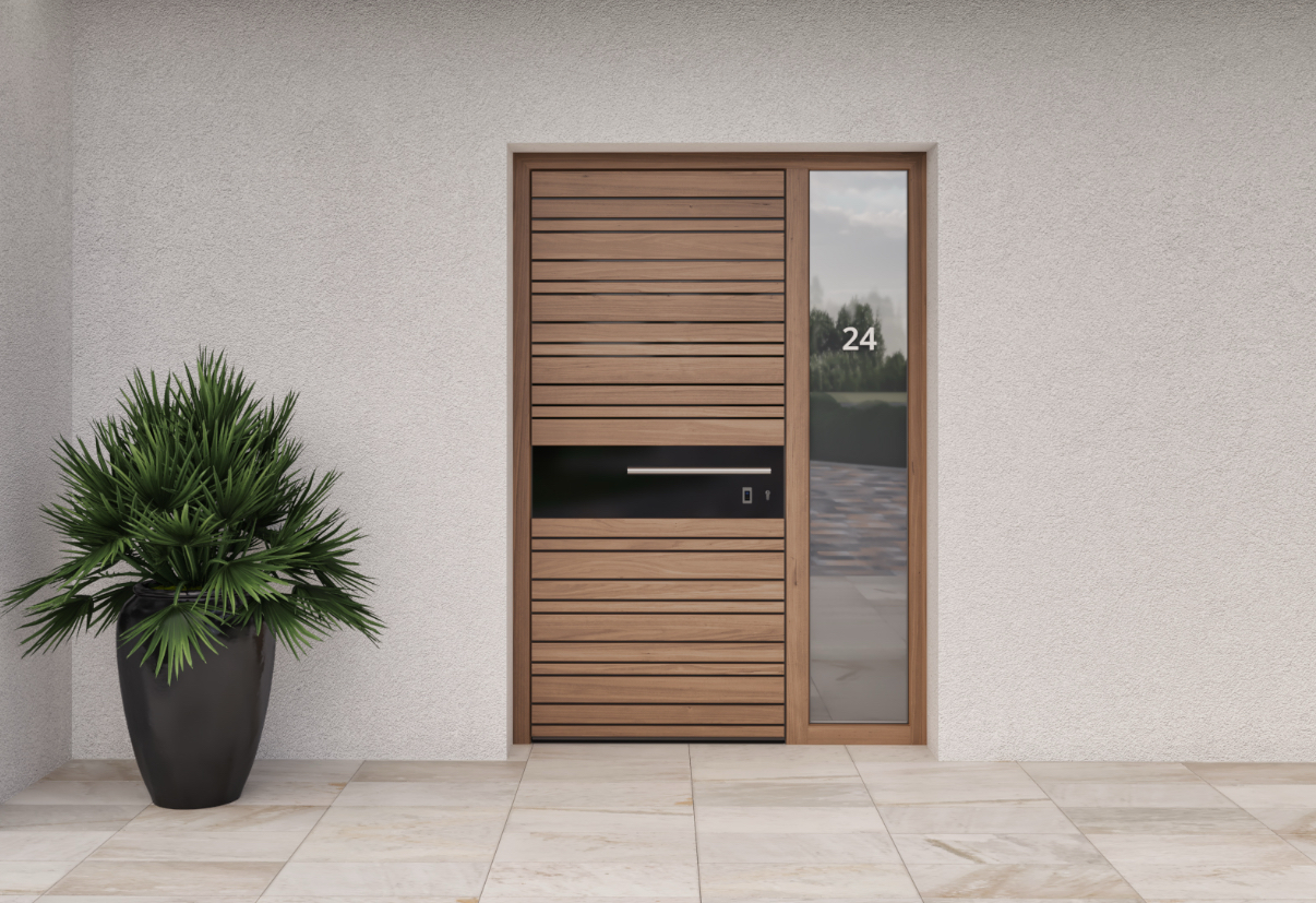 Light brown exterior doors